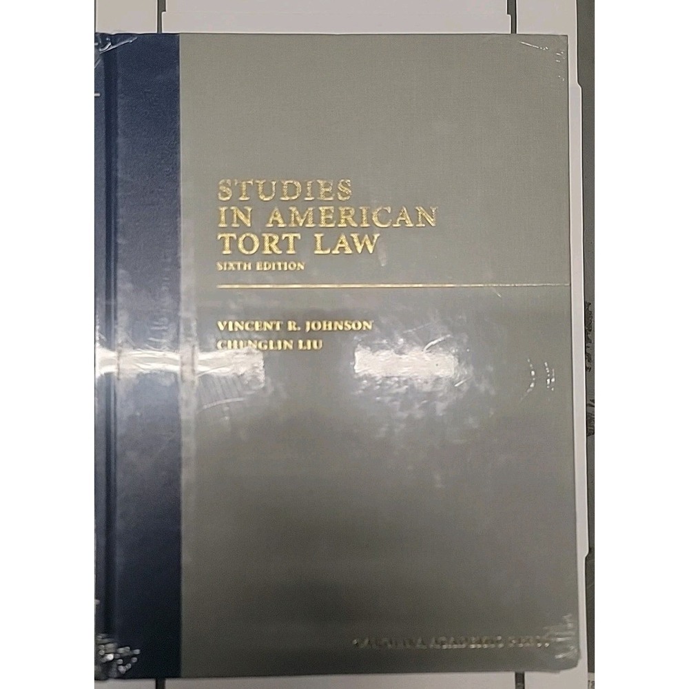 Studies in American Tort Law by Chenglin Liu 2018 Hardcover Brand New/Sealed!